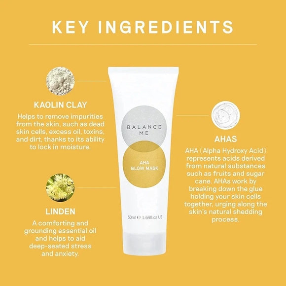 Glow + Repair Balance Me AHA Glow Mask - Picture 3 of 4
